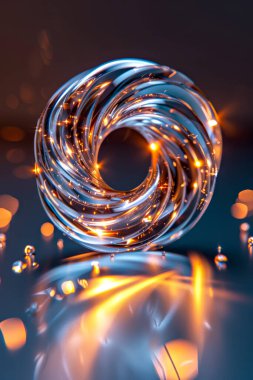 Güzel bir spiral arkaplanın 3 boyutlu canlandırması.