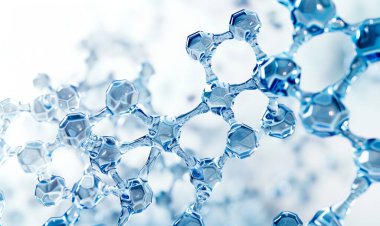 3 boyutlu mavi DNA molekülleri oluşturma