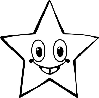 Çizgi film yıldızı. Gülümseme az.