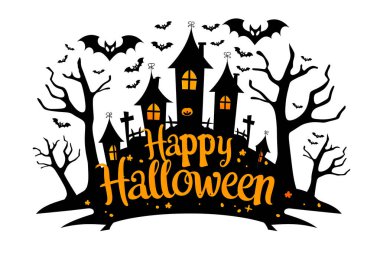 Yarasalı hayaletli bir ev.