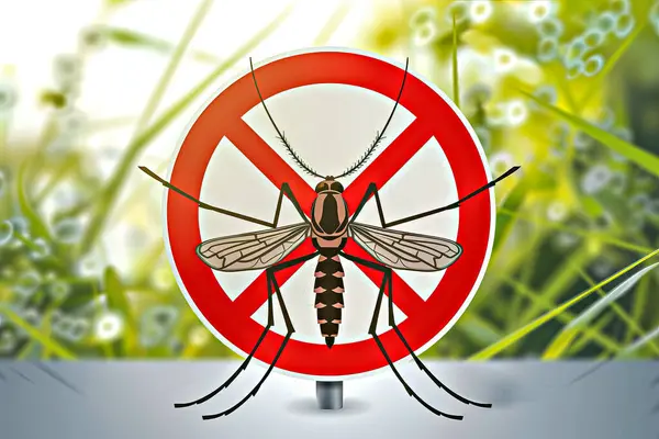 Sivrisinek işaretinin üzerine çizilmiş.