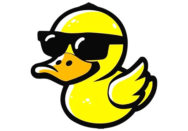 Güneş gözlüğü takan havalı ördek