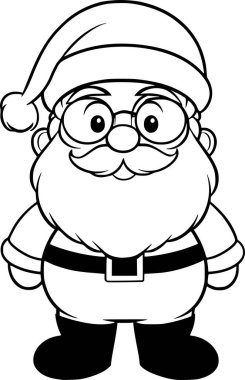 Gözlüklü Noel Baba çizgi filmi.