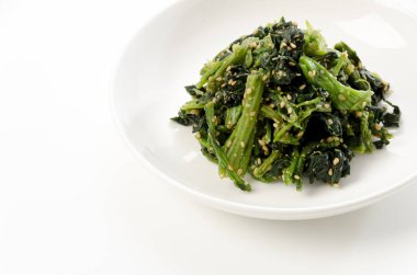 Japon yemeği, Aemono, susam soslu haşlanmış ıspanak..