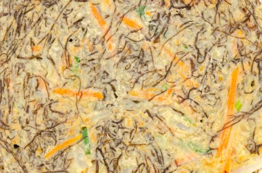 Japon yemeği, ince ızgara mozuku yosunu. 