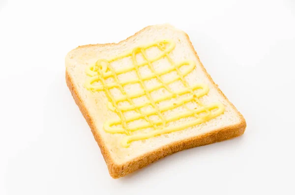 Toast Mit Mentaiko Mayonnaise Und Mayonnaise — Stockfoto