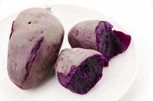 蒸し紅芋紫芋 — ストック写真
