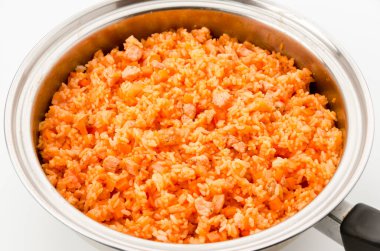 Tavuklu pilav, ketçaplı pilav, Japon yemeği.