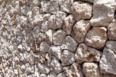 Ryukyu kireçtaşından yapılmış taş duvar.