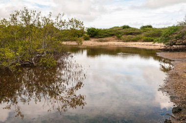 View of the St. Joris Bay on the caribbean island Curacao.