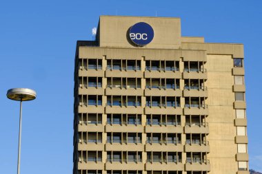 Lugano, Canton Ticino, İsviçre 'deki Civico Hastanesi' nin ana binası..