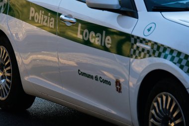 13 Ocak 2024: Como Şehir Polisi Araçları.