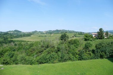 Collio region landscape from Oslavia in the municipality of Gorizia, Friuli-Venezia Giulia, Italy. clipart