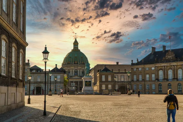 Frederik's kilise ya da mermer kilisenin Kopenhag, Danimarka.