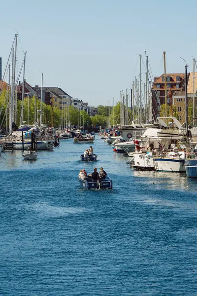 Копенгаген Дания 2022 Морские Каналы Центре Города — стоковое фото