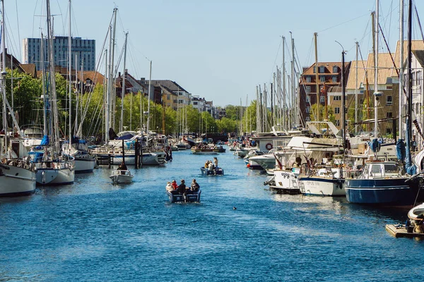 Копенгаген Дания 2022 Морские Каналы Центре Города — стоковое фото