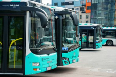 Tallinn, Estonya - 30.05.2022: Tallinn Şehir Otobüs Taşımacılığı.