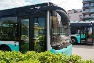 Tallinn, Estonya - 30.05.2022: Tallinn Şehir Otobüs Taşımacılığı.
