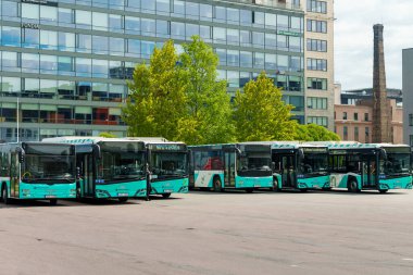 Tallinn, Estonya - 30.05.2022: Tallinn Şehir Otobüs Taşımacılığı.