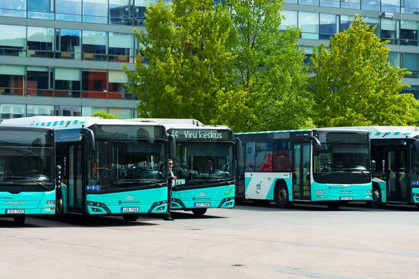 Tallinn Estonia 2022 Tallinn City Bus Transport — Stok Foto
