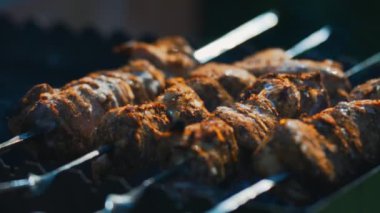 Izgarada leziz domuz şiş..