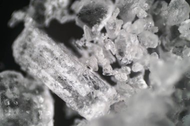 Mikroskobik dünya. Şeker kristalleri.
