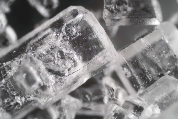 Microscopic World Salt Crystals — Stock Photo, Image