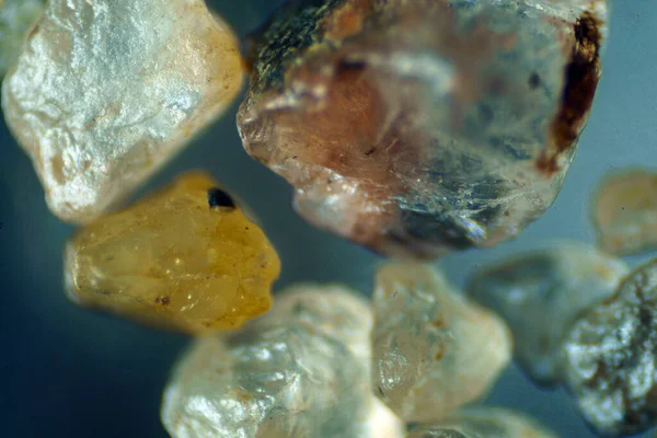 Monde Microscopique Grains Sable Marin — Photo