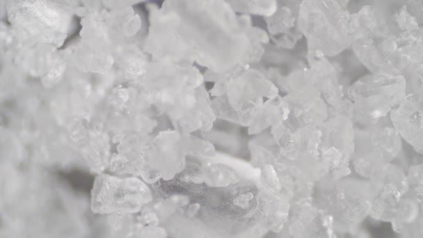 Mikroskopijny Świat Kryształki Cukru — Wideo stockowe