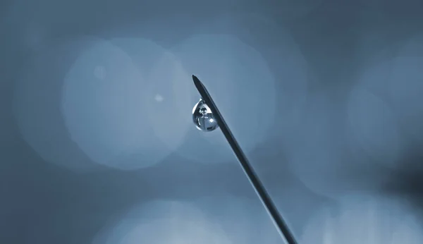 Close Shot Syringe Droplet — Stock Photo, Image