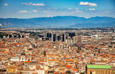 Napoli 'nin Napoli' deki Centro direzionale di Napoli iş bölgesi, İtalya.