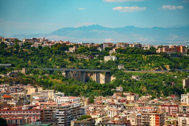 Napoli, İtalya 'nın manzarası.