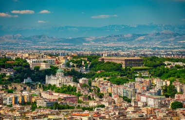 Napoli, İtalya 'nın Capodimonte yerleşim bölgesinin manzarası.