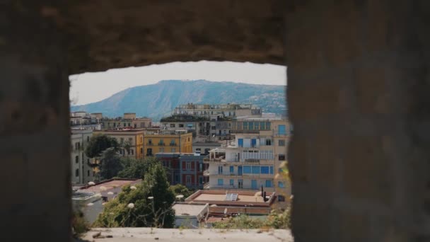 Vista Nápoles Desde Castillo Sant Elmo — Vídeos de Stock