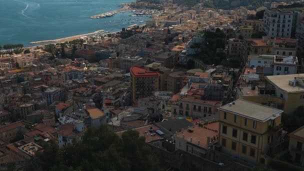 Bairros Chiaia Posillipo Beira Mar Nápoles Itália — Vídeo de Stock