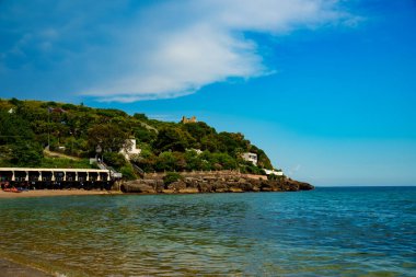 İtalya, Minturno 'daki Sassolini sahil şeridi..