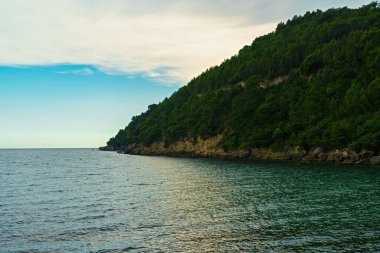 İtalya, Minturno 'daki Sassolini sahil şeridi..