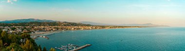 Panoramic view of Scauri town inn Minturno, Italy.