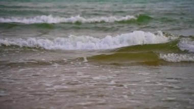 Tropic sea waves on the beach.