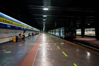 Naples, Italy - 11.06.2022: Garibaldi subway station.