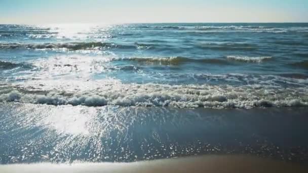 Palavra Verão Desenhado Praia Areia — Vídeo de Stock