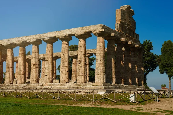 Templo Athena Paestum Itália — Fotografia de Stock