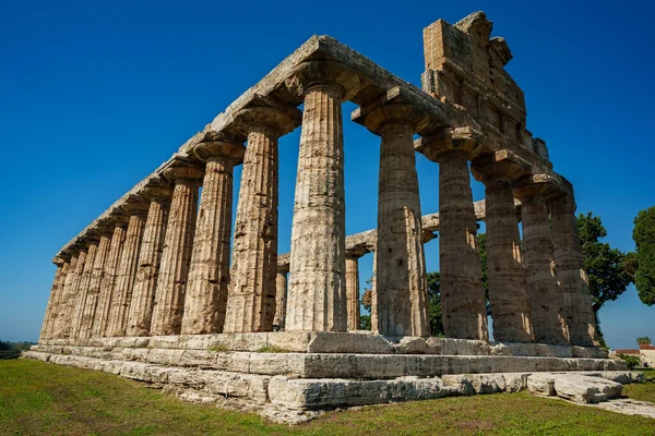 Temple Athena Paestum Italy — Stock fotografie