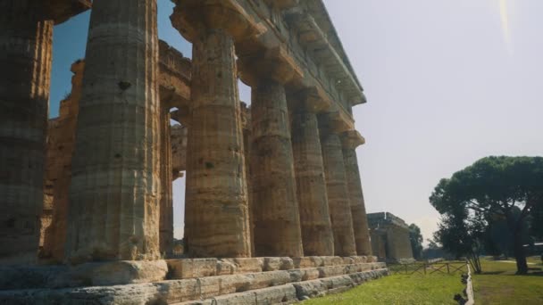 Segundo Templo Hera Paestum Italia — Vídeo de stock