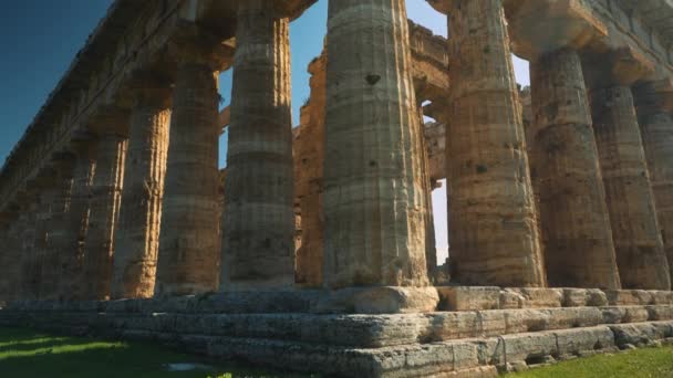 Secondo Tempio Hera Paestum Italia — Video Stock