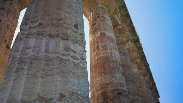 Second Temple Hera Paestum Italy — Stock video