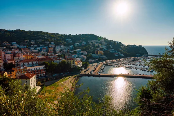 stock image View of the city of Agropoli from the hillside.