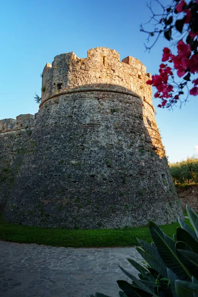 Castillo Angioino Aragonese Ciudad Agropoli — Foto de Stock