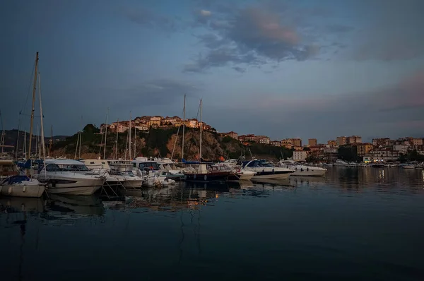 Port Avec Yachts Bateaux Agropoli Porto Agropoli — Photo