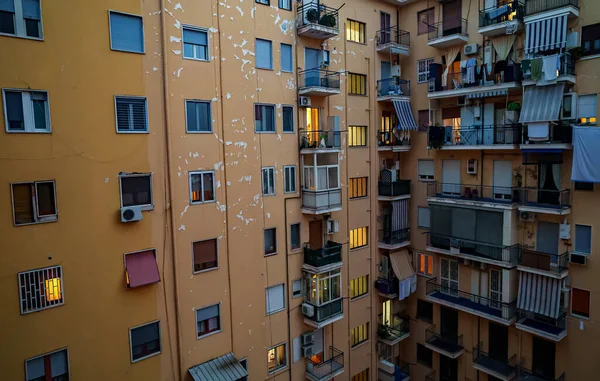 Apartment building in the form of a well in Italy.